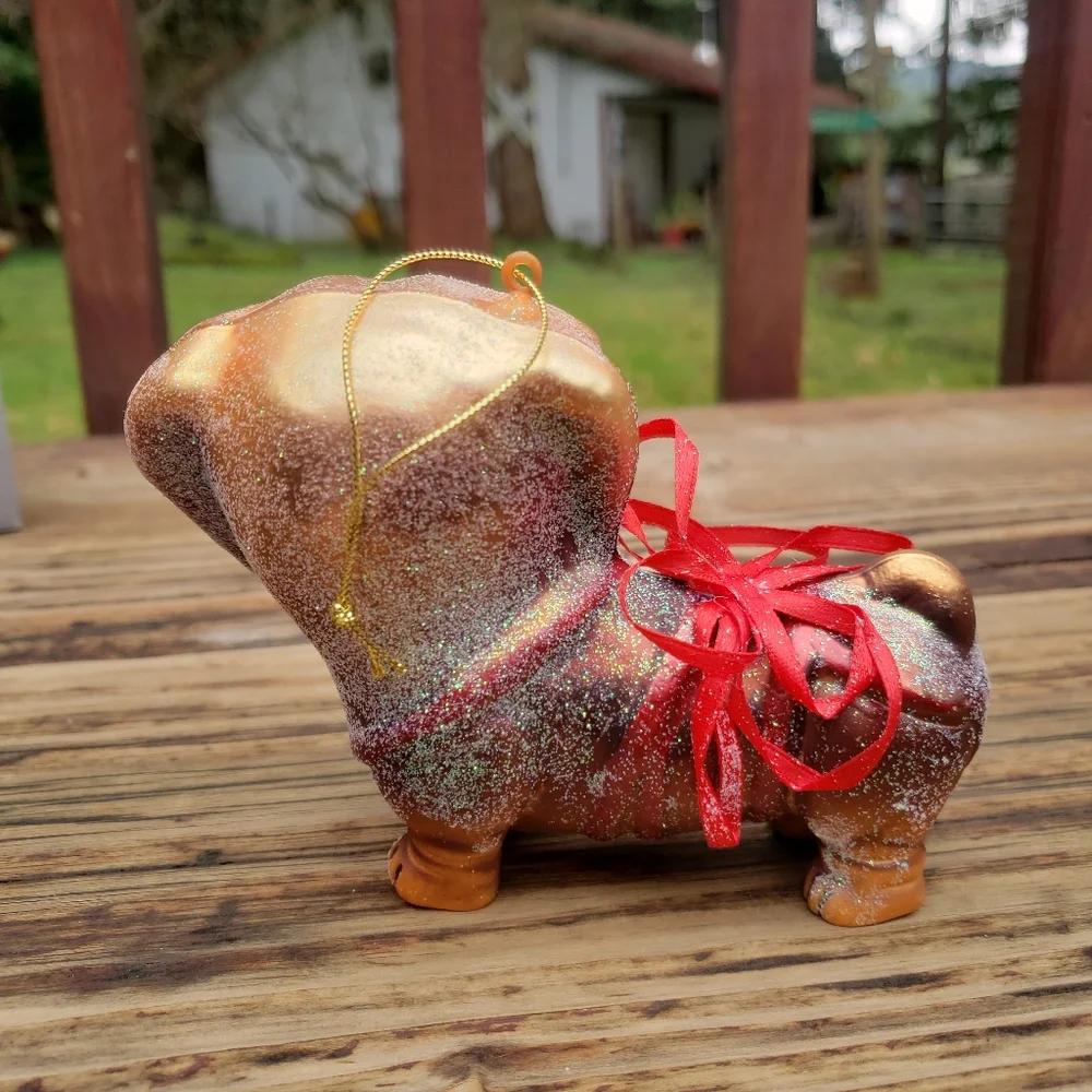 Z Gallerie glass dachshund
